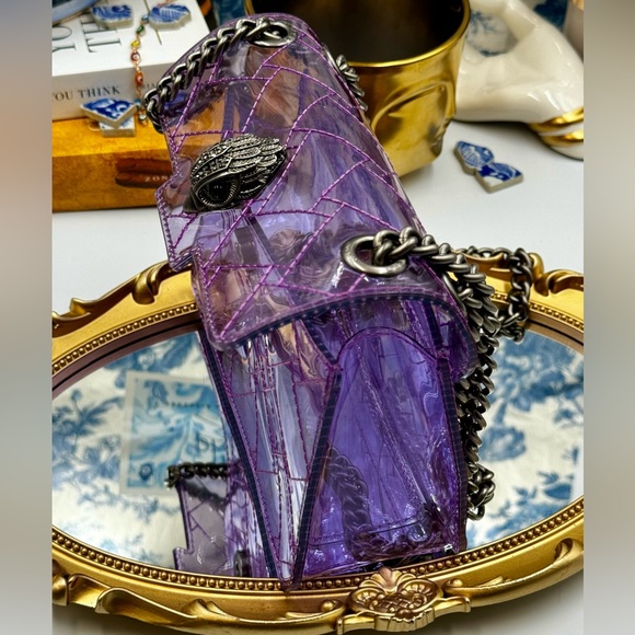 🆕 KURT GEIGER LONDON 🧿 NWOT Mini Kensington Crossbody Bag, Light Purple - Picture 13 of 16